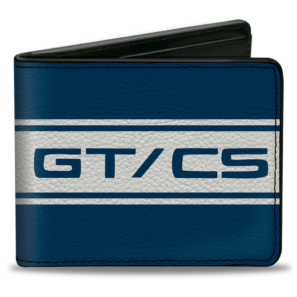 Buckle-Down Bi-Fold Wallet - Ford Mustang GT CS Stripe Blue White