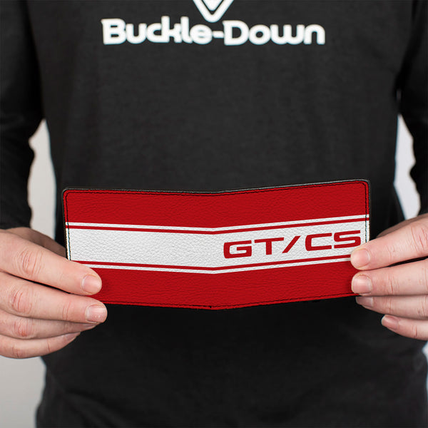 Buckle-Down Bi-Fold Wallet - Ford Mustang GT CS Stripe Red White