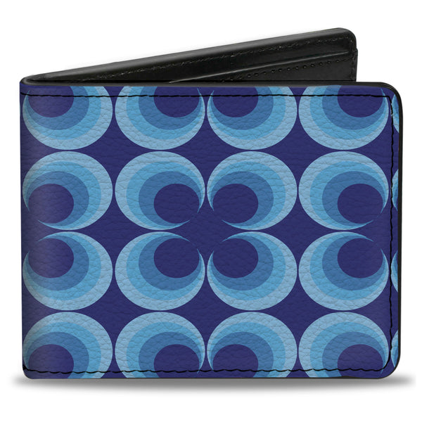 Buckle-Down Bi-Fold Wallet - Four Dot Gradient Royal Blues