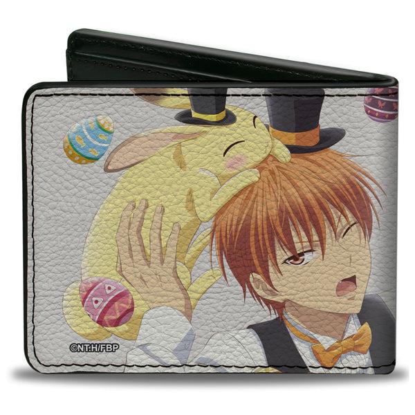 Buckle-Down Bi-Fold Wallet - Fruits Basket Kyo And Yuki Easter Themed Animage Magazine Poster Pose Gray