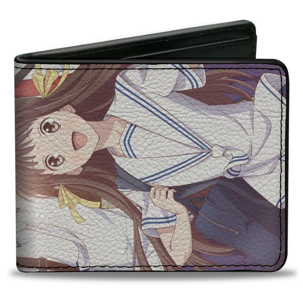 Buckle-Down Bi-Fold Wallet - Fruits Basket Season One Six Character Outdoor Group Pose