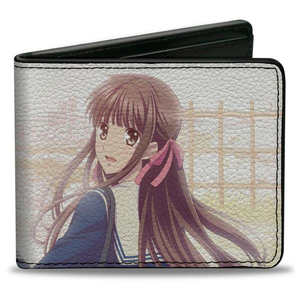 Buckle-Down Bi-Fold Wallet - Fruits Basket Tohru Honda School Uniform Exiting Scene