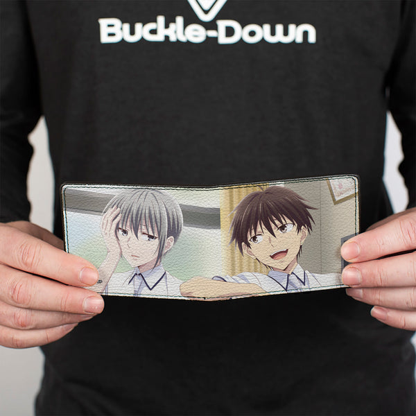 Buckle-Down Bi-Fold Wallet - Fruits Basket Yuki And Kakeru Class Pose