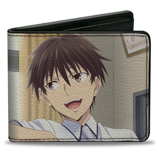 Buckle-Down Bi-Fold Wallet - Fruits Basket Yuki and Kakeru Class Pose