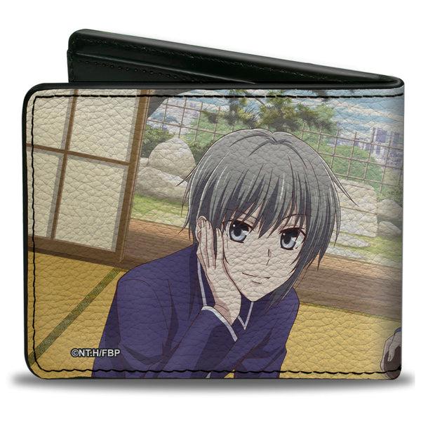 Buckle-Down Bi-Fold Wallet - Fruits Basket Yuki Tohru Kyo Animage Magazine Group Pose Scene