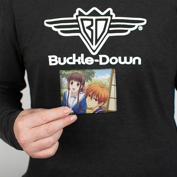 Buckle-Down Bi-Fold Wallet - Fruits Basket Yuki Tohru Kyo Animage Magazine Group Pose Scene