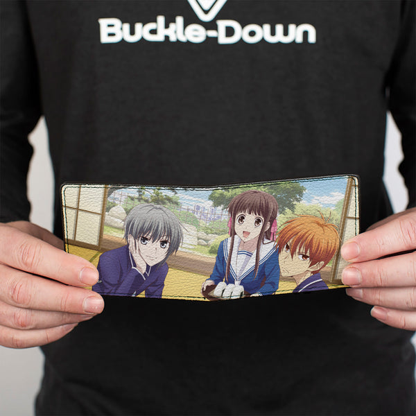 Buckle-Down Bi-Fold Wallet - Fruits Basket Yuki Tohru Kyo Animage Magazine Group Pose Scene