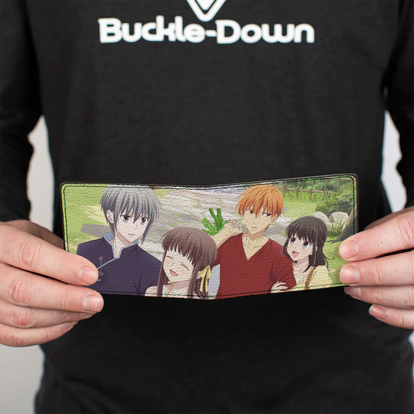 Buckle-Down Bi-Fold Wallet - Fruits Basket Yuki Tohru Kyo Kagure Group Scene