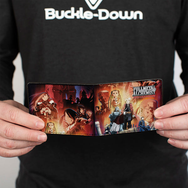 Buckle-Down Bi-Fold Wallet - FULLMETAL ALCHEMIST BROTHERHOOD Characters Pose Collage