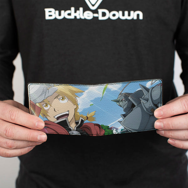 Buckle-Down Bi-Fold Wallet - Fullmetal Alchemist Brotherhood Elric Brothers Blue Sky Pose