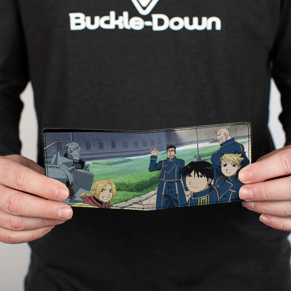 Buckle-Down Bi-Fold Wallet - Fullmetal Alchemist Brotherhood Six Character Yard Scene