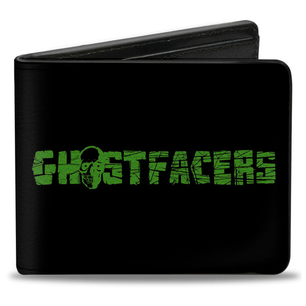 Buckle-Down Bi-Fold Wallet - GHOSTFACERS Logo Black Green