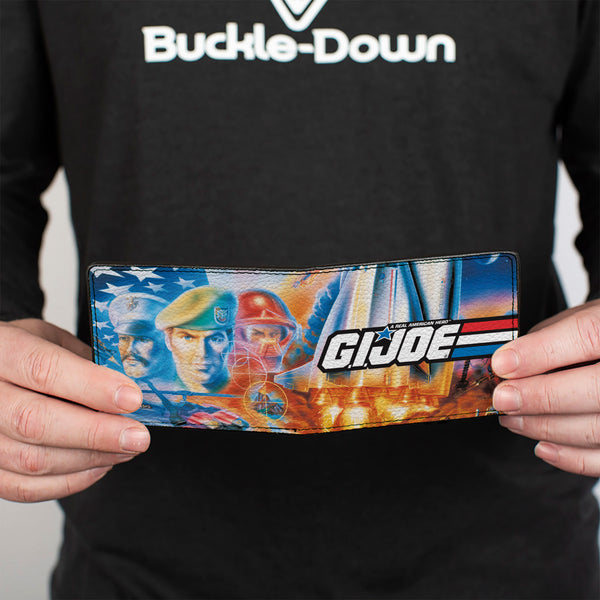 Buckle-Down Bi-Fold Wallet - GI JOE Retro Shuttle Poster Scene