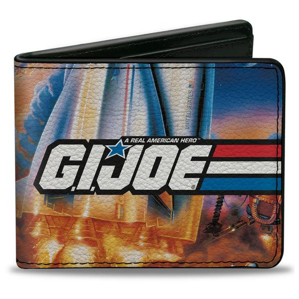 Buckle-Down Bi-Fold Wallet - GI JOE Retro Shuttle Poster Scene