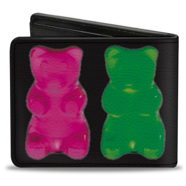 Buckle-Down Bi-Fold Wallet - Gummy Bears Black Multi Color