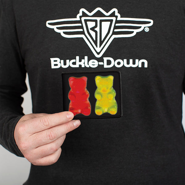 Buckle-Down Bi-Fold Wallet - Gummy Bears Black Multi Color