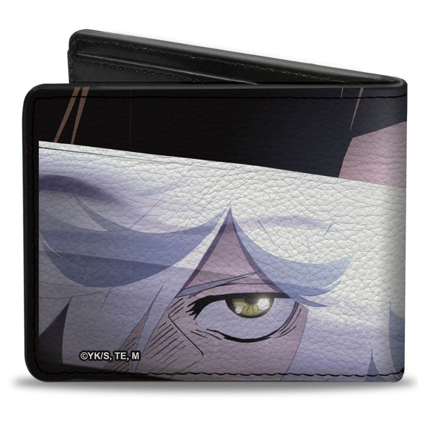 Buckle-Down Bi-Fold Wallet - Hell's Paradise Gabimaru And Sagiri Eyes And Title Logo Black
