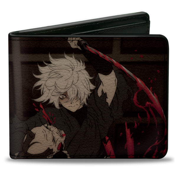 Buckle-Down Bi-Fold Wallet - HELL'S PARADISE Gabimaru with Sword Scene and Title Logo