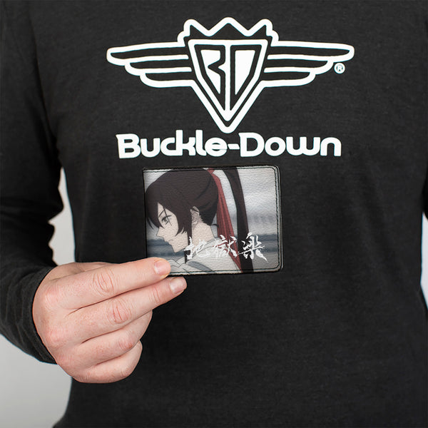 Buckle-Down Bi-Fold Wallet - Hell's Paradise Sagiri Profile Sword Pose Grays