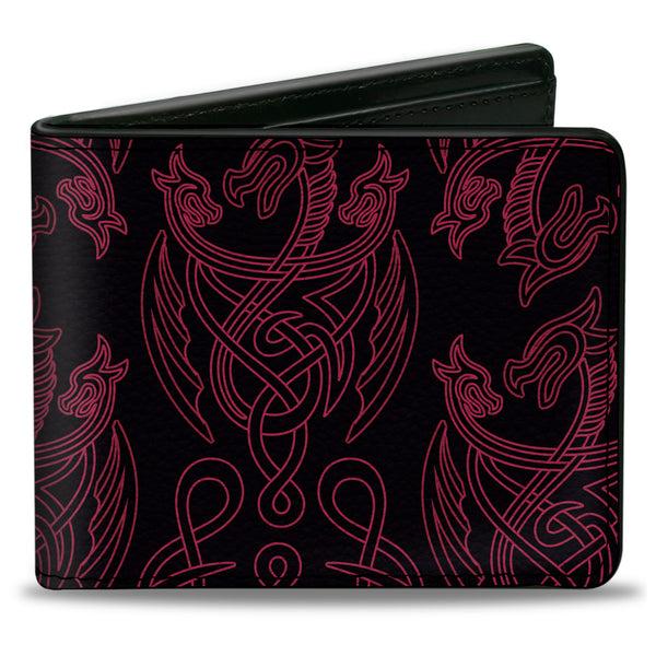 Buckle-Down Bi-Fold Wallet - House of the Dragon Title Logo Red Black Yellow