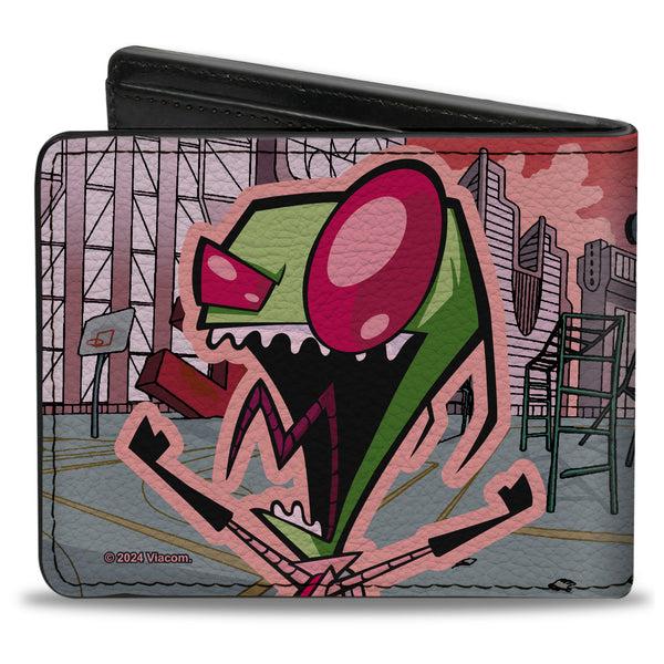 Buckle-Down Bi-Fold Wallet - Invader Zim And GIR Dog Rooftop Scene