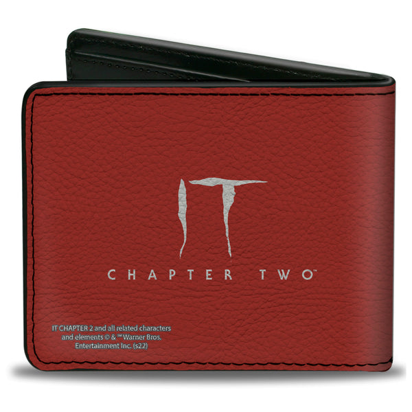 Buckle-Down Bi-Fold Wallet - IT Chapter Two Pennywise Smile Close-Up + Title Logo Red/White