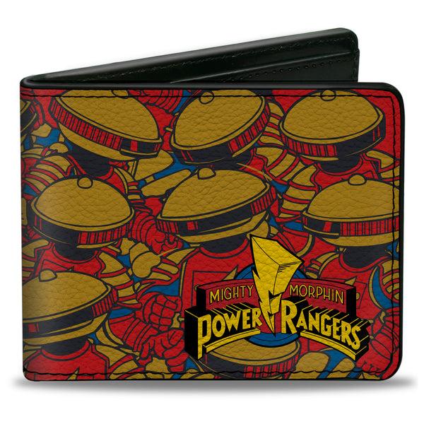 Buckle-Down Bi-Fold Wallet - MMPR Power Rangers Retro Alpha 5 Pose Stacked