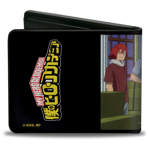 Buckle-Down Bi-Fold Wallet - MY HERO ACADEMIA Class 1A Family Scene And Title Logo Black