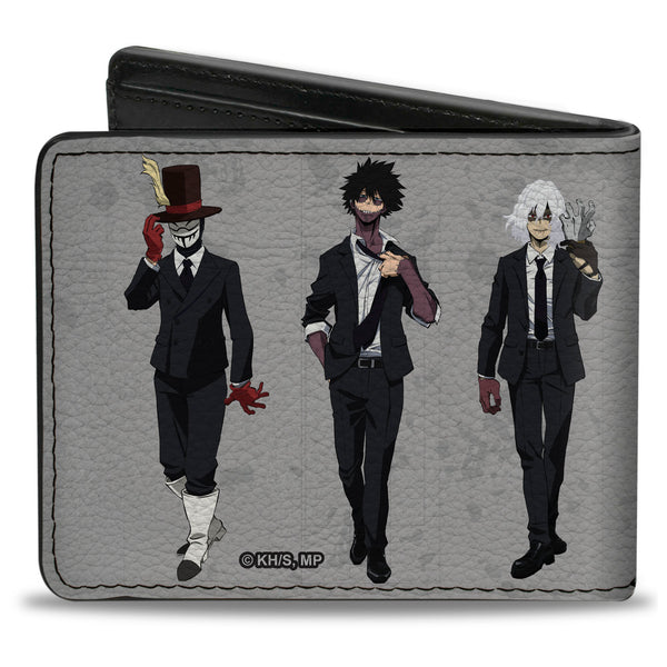 Buckle-Down Bi-Fold Wallet - My Hero Academia Paranormal Liberation Front Villains Group Pose Grays