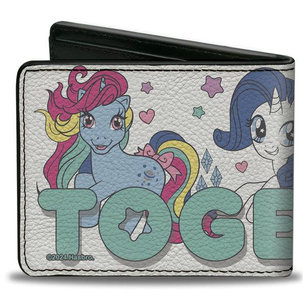 Buckle-Down Bi-Fold Wallet - My Little Pony TOGETHER Pony Trio Pose White/Teal
