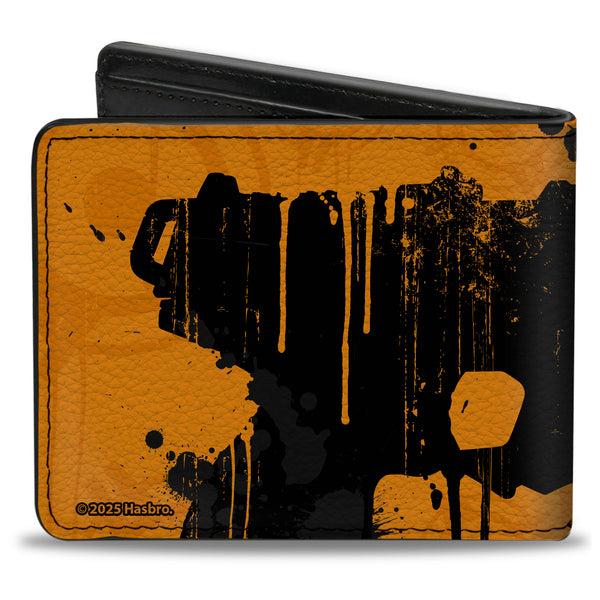 Buckle-Down Bi-Fold Wallet - NERF Blaster Splatter Orange/Black
