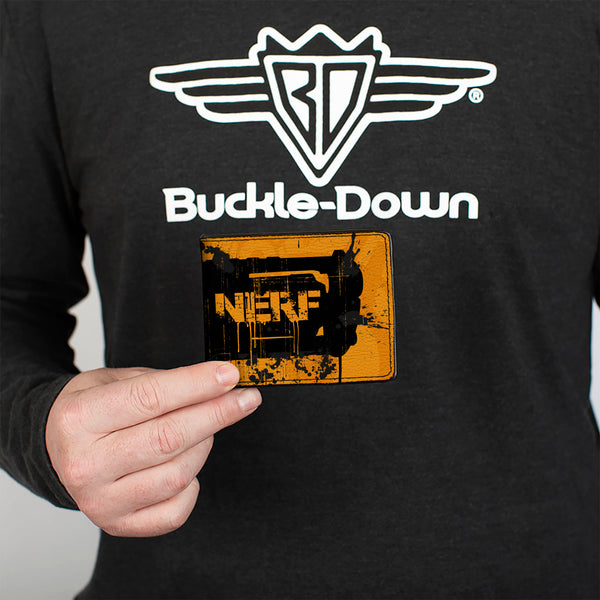 Buckle-Down Bi-Fold Wallet - NERF Blaster Splatter Orange/Black