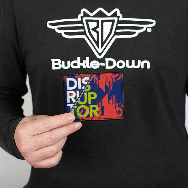Buckle-Down Bi-Fold Wallet - NERF DISRUPTOR ENGAGE Collage Blue/Red/White/Yellow