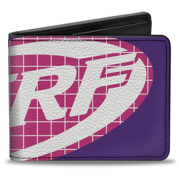 Buckle-Down Bi-Fold Wallet - NERF Logo Grid Split Blues/Black/Pink/White
