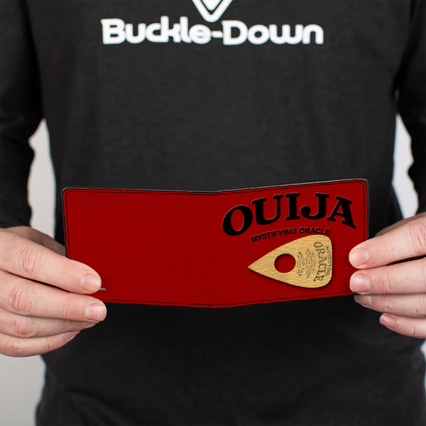 Buckle-Down Bi-Fold Wallet - OUIJA Board Logo Planchette Red/Black