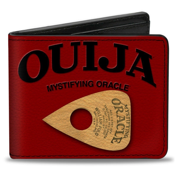 Buckle-Down Bi-Fold Wallet - OUIJA Board Logo Planchette Red/Black
