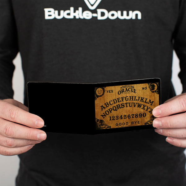 Buckle-Down Bi-Fold Wallet - Ouija Board Replica Black/Wood Grain