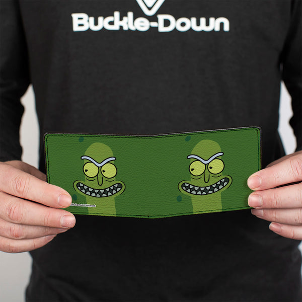 Buckle-Down Bi-Fold Wallet - Rick And Morty Pickle Rick Grinning Greens
