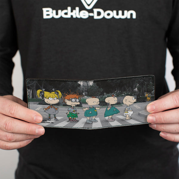 Buckle-Down Bi-Fold Wallet - Rugrats 6-Character Road Crossing Scene