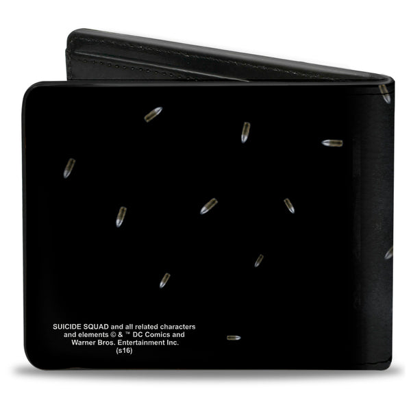 Buckle-Down Bi-Fold Wallet - Secret Six Issue #15 Deadshot Cover Pose Bullets Scattered