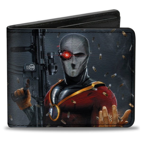 Buckle-Down Bi-Fold Wallet - Secret Six Issue #15 Deadshot Cover Pose Bullets Scattered
