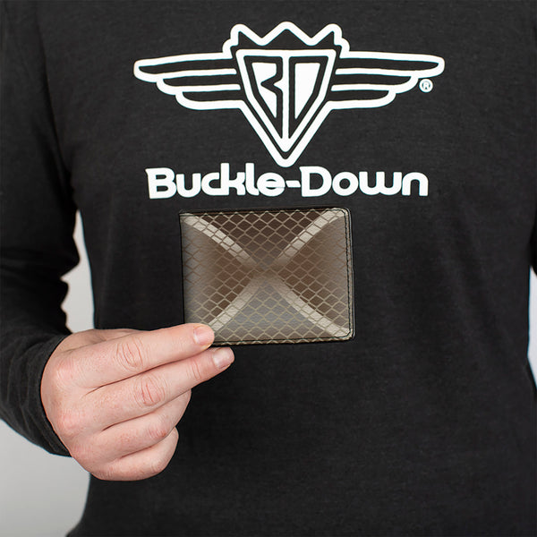 Buckle-Down Bi-Fold Wallet - Snake Diamondback Tan Browns