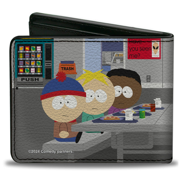 Buckle-Down Bi-Fold Wallet - South Park Boys Group Cafeteria Table Scene