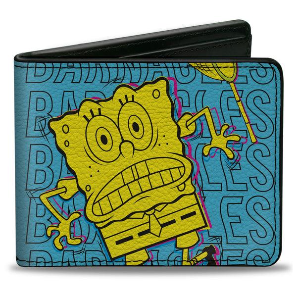 Buckle-Down Bi-Fold Wallet - SpongeBob SquarePants BARNACLES Pose Blue
