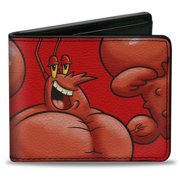 Buckle-Down Bi-Fold Wallet - SpongeBob SquarePants Larry the Lobster Flex Pose Red