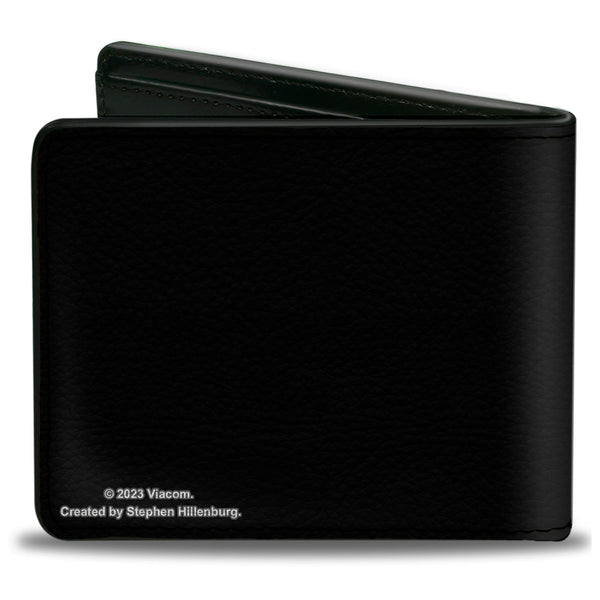 Buckle-Down Bi-Fold Wallet - SPONGEBOB SQUAREPANTS Title Black/Yellow