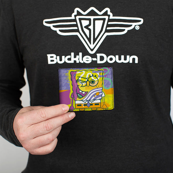 Buckle-Down Bi-Fold Wallet - SpongeBob SquarePants Winking Pose Multi Color