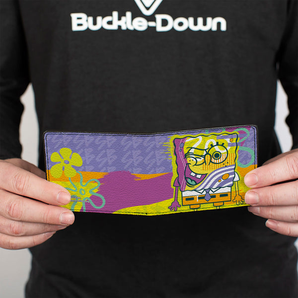 Buckle-Down Bi-Fold Wallet - SpongeBob SquarePants Winking Pose Multi Color