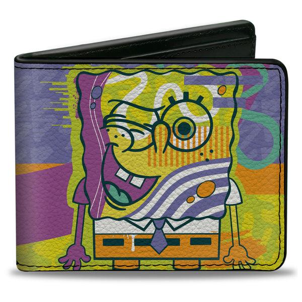 Buckle-Down Bi-Fold Wallet - SpongeBob SquarePants Winking Pose Multi Color