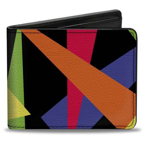 Buckle-Down Bi-Fold Wallet - Spotlight Black Multi Neon